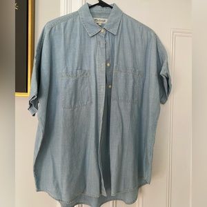Madewell short sleeve button up shirt. Medium